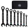 Klein Tools Ratcheting Combination Wrench Set Metric 8 Pieces