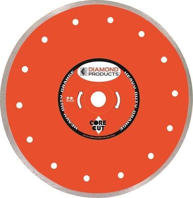 Diamond Products 5 In. x .060 x 7/8 In. Heavy Duty Orange Dry Tile Blade, large image number 0
