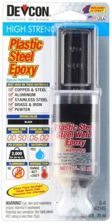 Permatex Plastic Steel Epoxy 25 mL