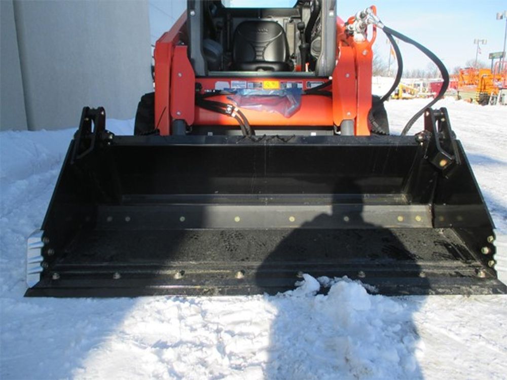 Land Pride 74 Inch 4-in-1 Combination Skid Steer Bucket for Kubota Loaders, large image number 4