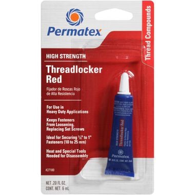 Permatex High Strength Threadlocker Red