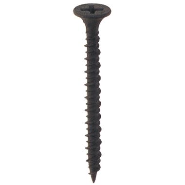 Pro Twist Screws 6 x 1-1/4 Bk Phosphate Bugle Hi-Lo Thread Sharp Point 8000 Screws