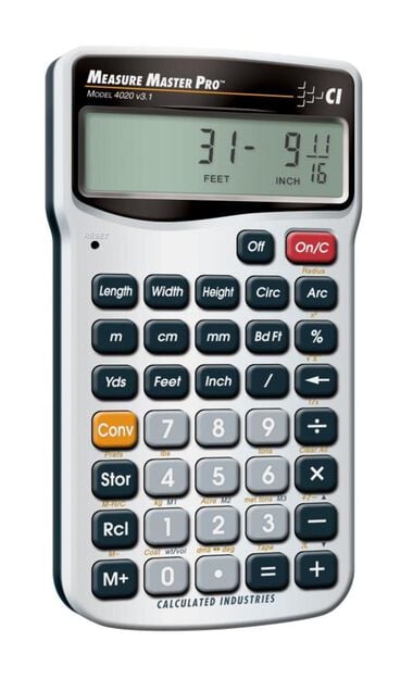 Calculated Industries Measure Master Pro Feet-Inch-Fraction and Metric Calculator, large image number 1
