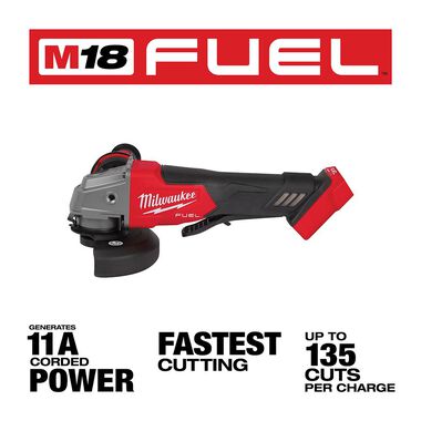 Milwaukee M18 FUEL 4-1/2inch / 5inch Grinder Paddle Switch No-Lock (Bare Tool), large image number 2