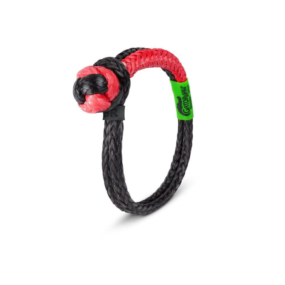 Bubba Rope 3/8 Inch NexGen PRO Gator-Jaw Synthetic Soft Shackle, Red and Black – 176746NGRB
