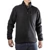 DEWALT 1/4 Zip Fleece Pullover Polyester Black XL, small