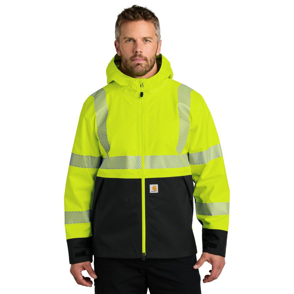 Carhartt Midweight Class 3 Hi-Vis Lime Jacket, large image number 2