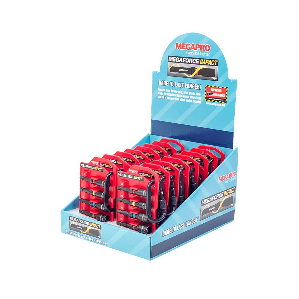 Megapro MegaFORCE Square/Phillips/Torx Impact Bit Set 9BPI10A Acme
