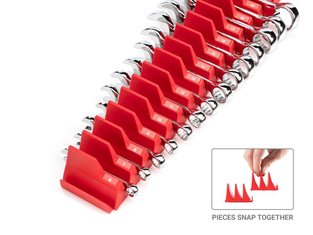 Tekton Stubby Combination Wrench Set, Organizers, 14 Pieces (6-19 mm), large image number 4