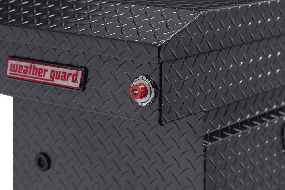 Weather Guard Saddle Truck Tool Box Aluminum Full Standard Gunmetal Gray, large image number 6