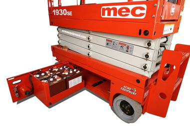 mec 19 Ft. Electric Scissor Lift with Leak Containment System, large image number 3