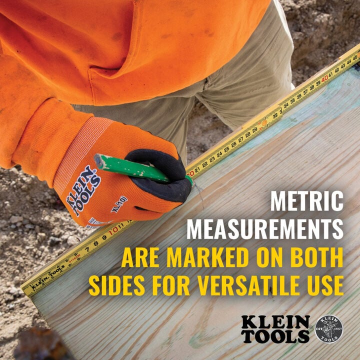 Klein Tools 6 Ft. Metric Fiberglass Folding Ruler, large image number 4