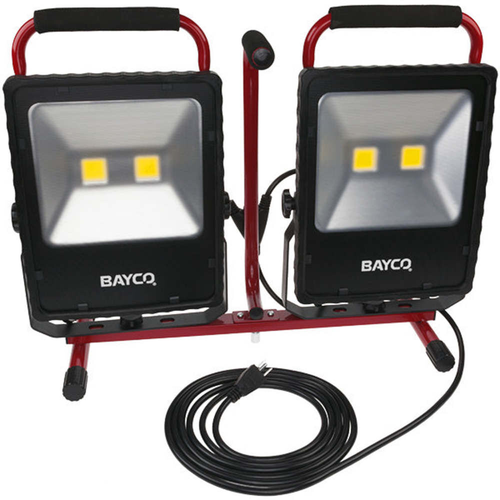 Bayco Products 13,000 Lumen LED Dual Fixture Work Light on Tripod Stand, large image number 2