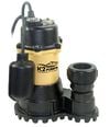 K2 Pumps 1/3 HP 115V Professional Grade Cast Iron & Stainless Steel Sump Pump with Tethered Piggyback Switch, small image number 1