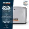Generac Next Generation 24000 Watt 24kW Dual Fuel 50 State Air Cooled Home Standby Generator with 200-Amp Transfer Switch, small image number 2