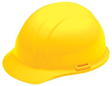 ERB Liberty Hard Hat 4 Point Ratchet Suspension - Yellow