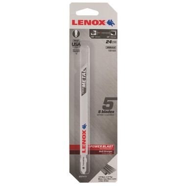 Lenox LNX 3 PK 5 1/4in T shank Jigsaw Blade