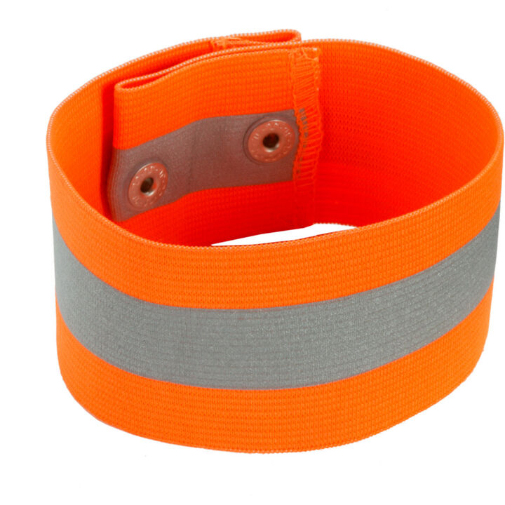 Ergodyne Reflective Orange Arm/Leg Band - Button Snap Closure, L/XL