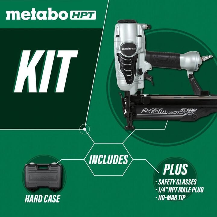 Metabo HPT 2-1/2 In. 16 Gauge Finish Nailer (with Air Duster), large image number 4