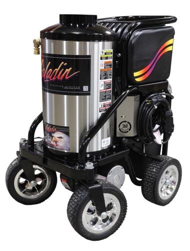 Aaladin Cleaning Systems 2500 PSI 3.0 GPM Electric Hot Water Pressure Washer with 4 Quick Couple Spray Nozzles