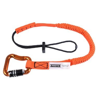 Proto Elastic Lanyard With Triple Lock Carabiner - 15 lb.