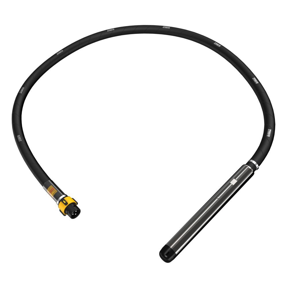 DEWALT Rubber Tip 1-3/4 Inch Vibrator Head with 75 Ft Shaft, large image number 1