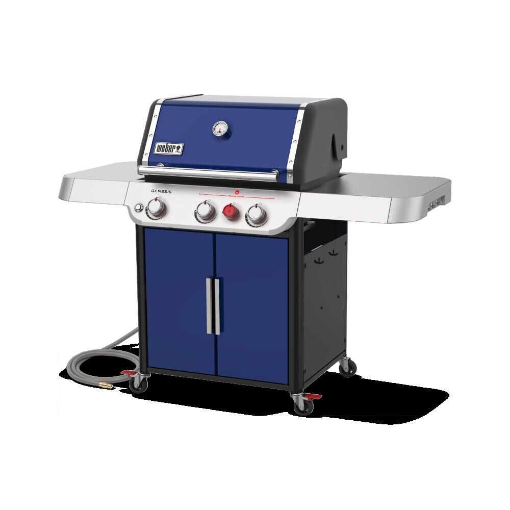 Weber Genesis SP E 325S Grill Natural Gas 3 Burner Deep Ocean Blue