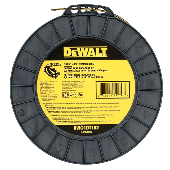 DEWALT 0.105 Inch x 700 Ft. Trimmer Line, large image number 3