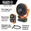 Klein Tools Clamping Jobsite Fan Rechargeable, small image number 2