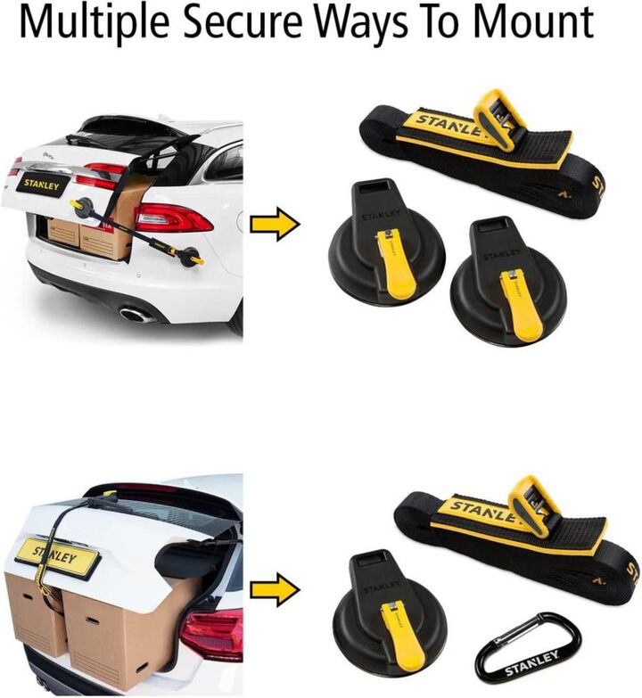 Stanley S4001 Suction Cup Tie Down Kit 400 lbs Capacity Heavy Duty, large image number 2