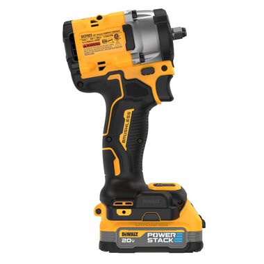 DEWALT 20V MAX 3/8in Compact Impact Wrench & POWERSTACK Compact Battery, large image number 4