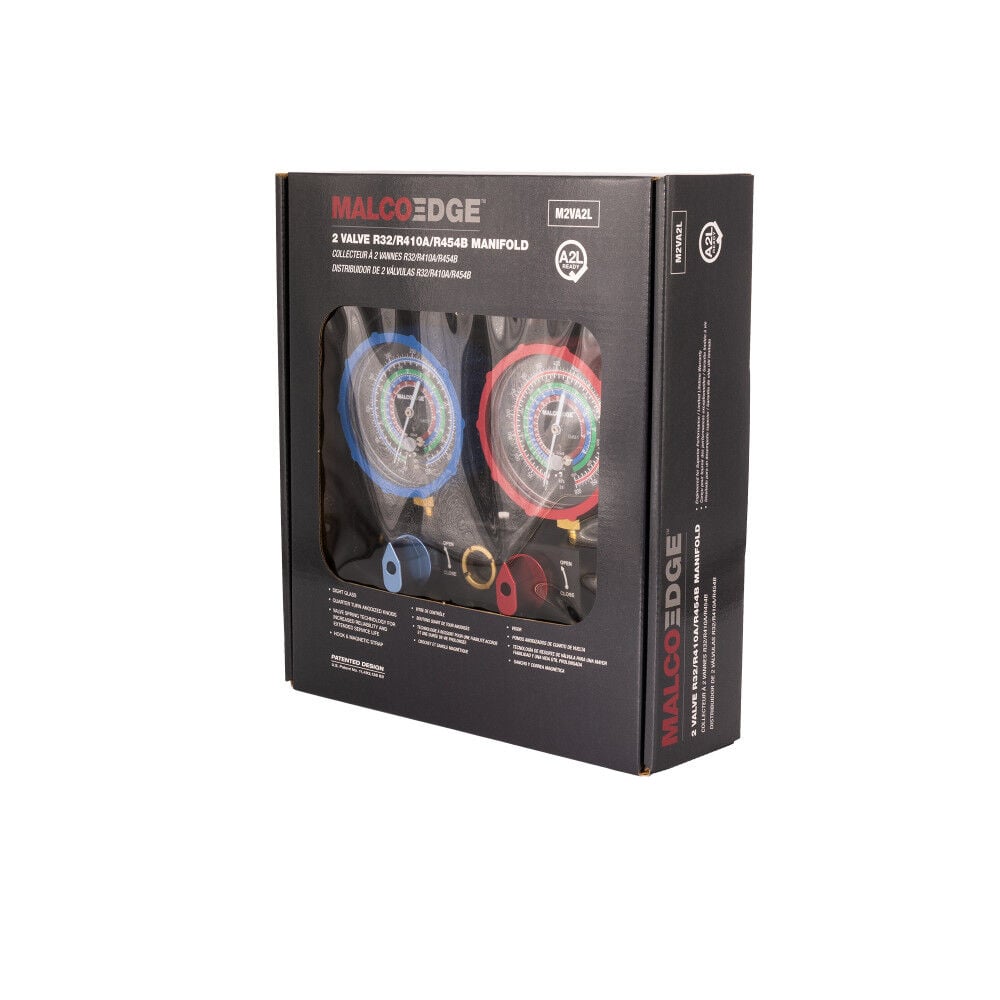 Malco Products 2-Valve A2L HVAC Manifold for R32 R410A and R454B Systems, large image number 9