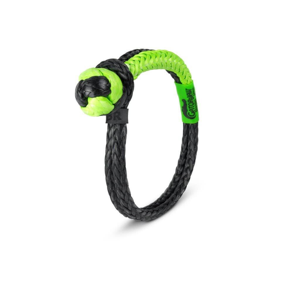 Bubba Rope 3/8 Inch NexGen PRO Gator-Jaw Synthetic Soft Shackle, Green and Black – 176746NGGB