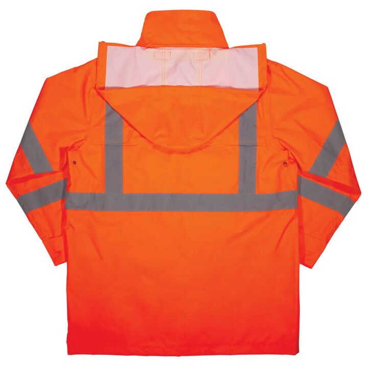 Ergodyne GloWear 8366 Lightweight Hi Vis Rain Jacket, large image number 1
