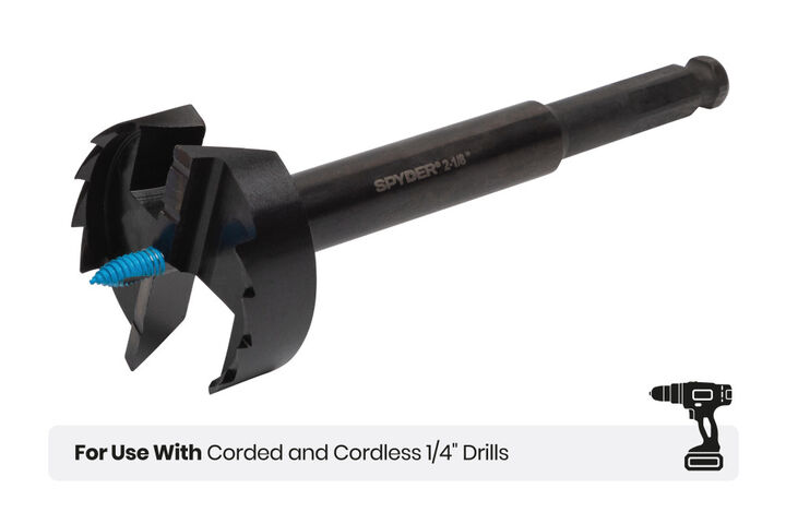 Spyder 2-1/8 Inch Self-Feed Drill Bit, for Woodworking, large image number 6
