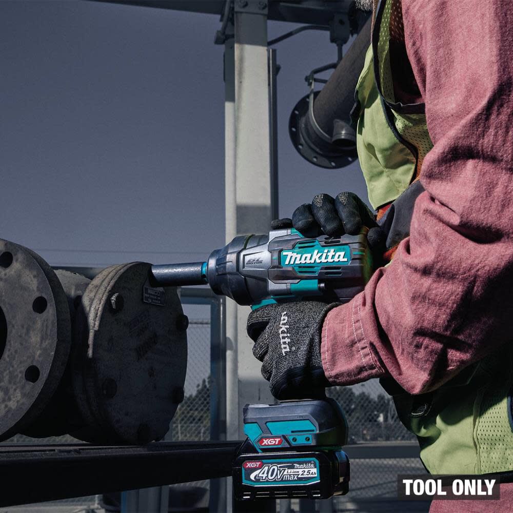 Makita 40V Max XGT Brushless Cordless 4 Speed High Torque 1/2 Inch Square Drive Impact Wrench (Tool Only) & 14pc Deep Impact Socket Set Bundle, large image number 7