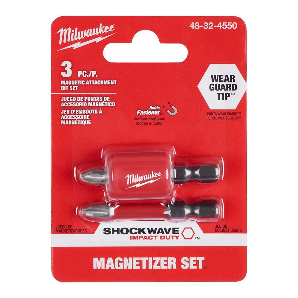 Milwaukee SHOCKWAVE Impact Duty Magnetic Attachment & PH2 Bit Set 3pc, large image number 9