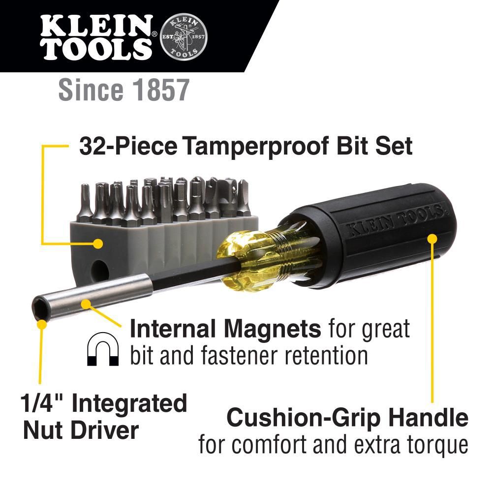 Klein Tools Tamperproof Magnetic Bits 32 Pc, large image number 2