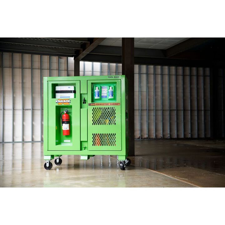 Knaack Model 139-SK-01 Safety Kage 59.4 Cu-Ft. Green Steel Cabinet, large image number 4