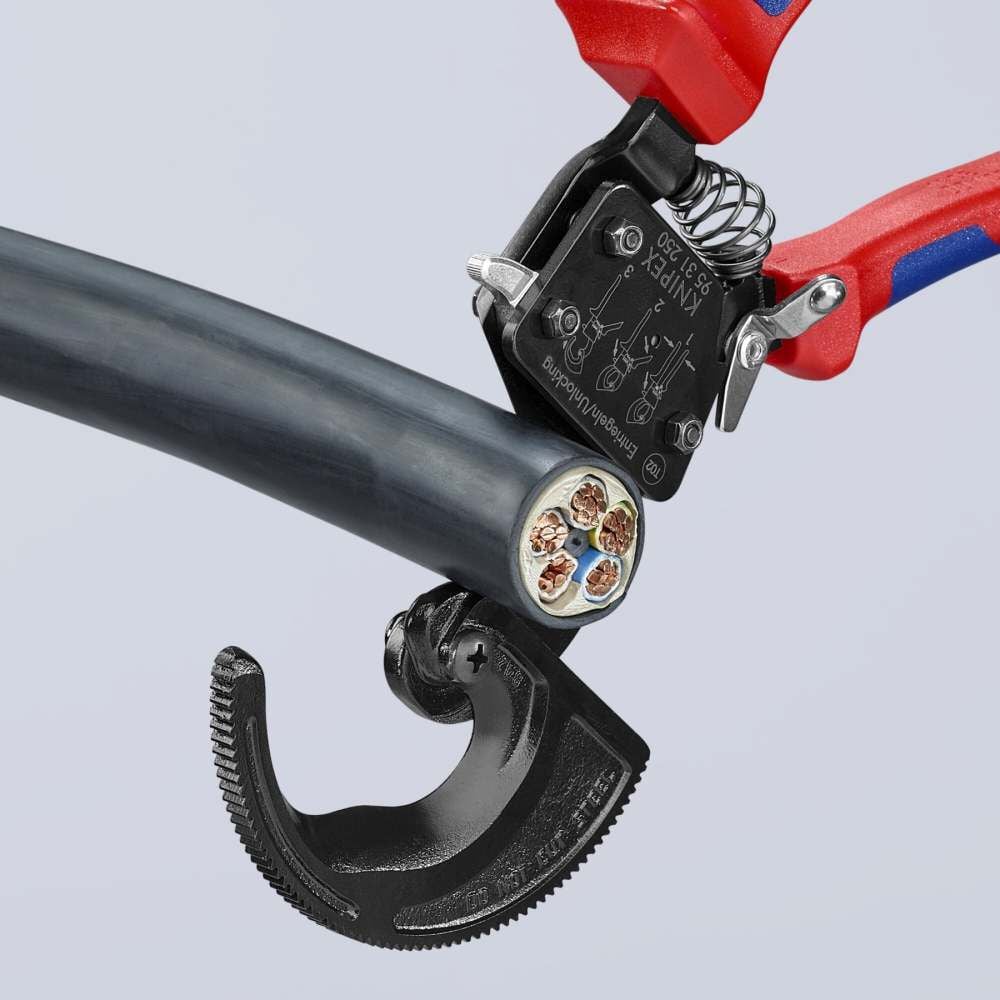 Knipex 10 Inch Steel Ratcheting Cable Cutter, large image number 5