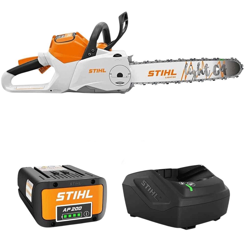 Stihl MSA 220 C-B Chainsaw, (2) AP 200 Battery & AL 101 Charger Bundle, large image number 1