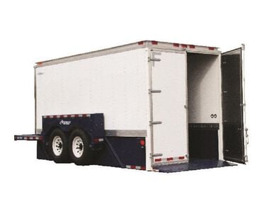 Air-Tow Trailers 14' x 6' 3in Enclosed Drop Deck Trailer - 10000 lb. Cap, large image number 0