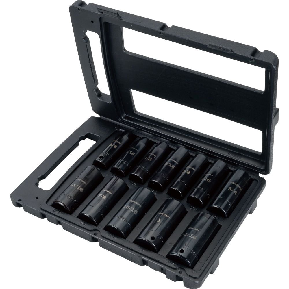 CRAFTSMAN 1/2 Inch SAE Deep Impact Socket Set, 12 Piece, large image number 6