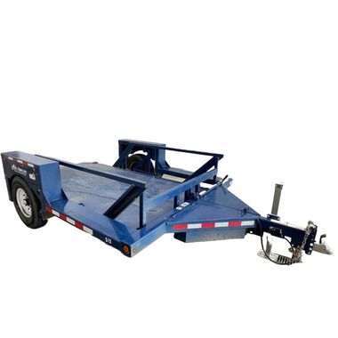 Air-Tow Trailers 12ft Flatbed Hydraulic Drop Deck Single Axle Trailer - Used 2023