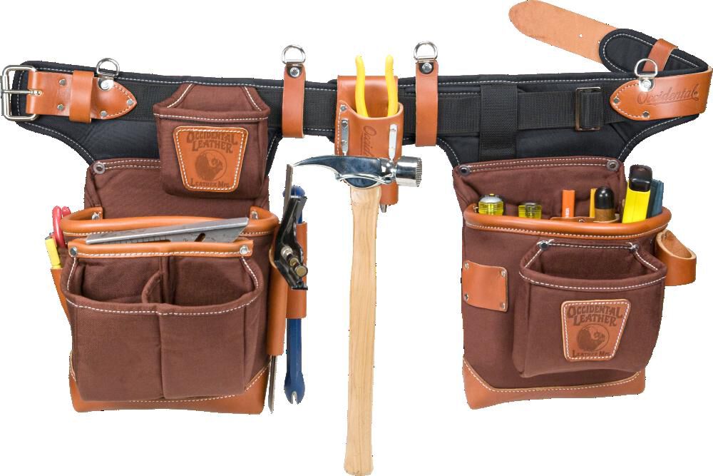 Occidental Leather Adjust-to-Fit Fat Lip Tool Bag Set - Cafe, large image number 2