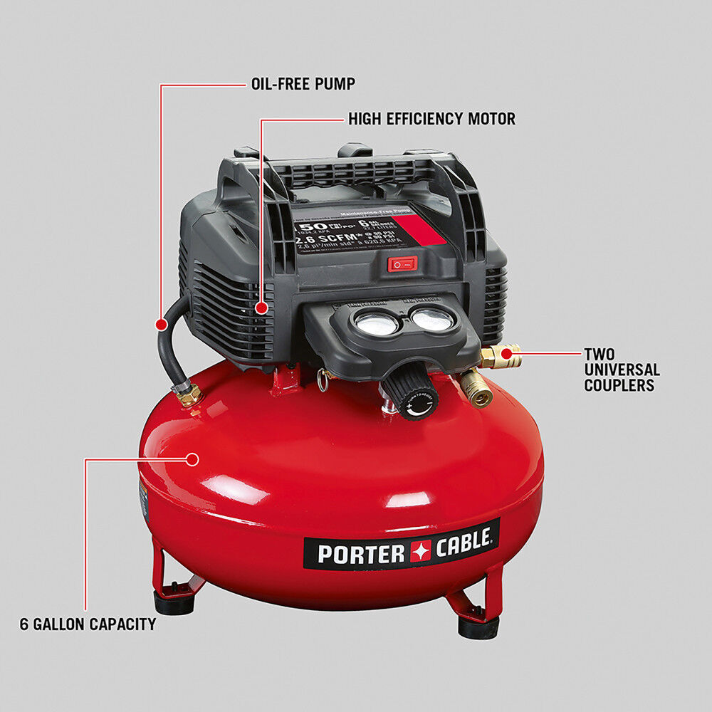 Porter Cable 6 Gallon Porter Cable Air Compressor 150 PSI, large image number 3