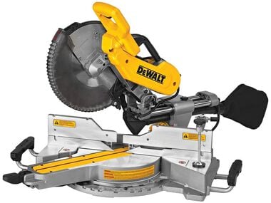 DEWALT 12 in Double Bevel Sliding Compound Miter Saw with Wheeled Saw Stand Bundle, large image number 4