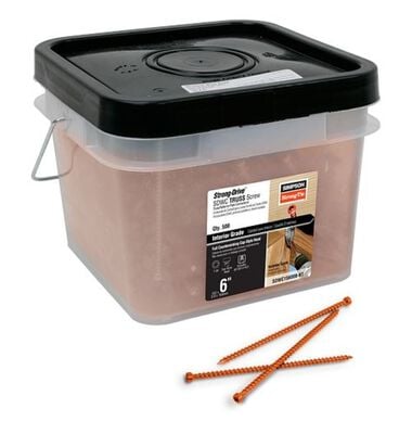 Simpson Strong-Tie Strong Truss 6in T30 Clear Zinc Interior Wood Screw 500pk