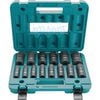 Makita 40V Max XGT Brushless Cordless 4 Speed High Torque 1/2 Inch Square Drive Impact Wrench (Tool Only) & 14pc Deep Impact Socket Set Bundle, small image number 2