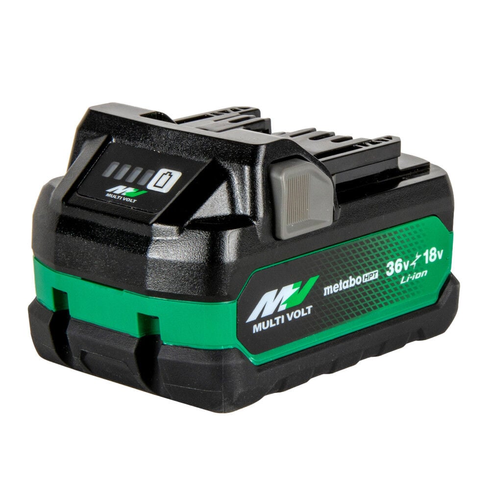 Metabo HPT MultiVolt 18 Volt/36 Volt 5.0Ah/2.5Ah Lithium Ion Battery with Fuel Indicator, large image number 1